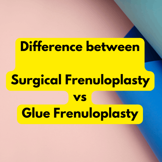 COMPARISON VIDEO OF STITCH AND STITCHLESS FRENULOPLASTY SURGERY WITH TIPS AND DETAILS, BENEFITS INFO