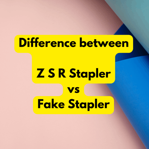 ZSR vs fake generic stapler